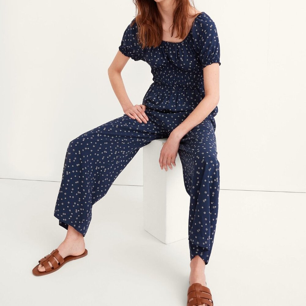 Madewell Sophia Jumpsuit in Bandana Flower (Medium)
